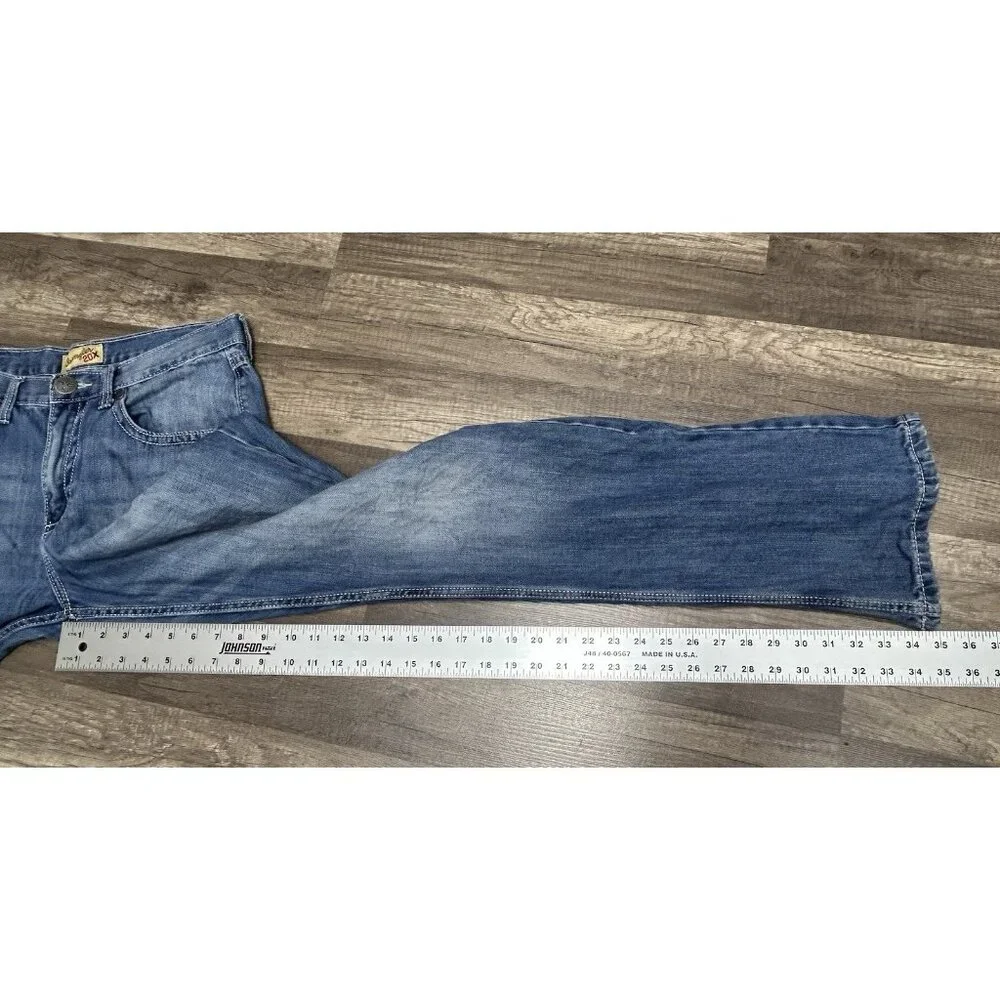 Wrangler 20X Style 42 Vintage Boot Jeans Mens 33x36 (Fits 33x35) Blue Western